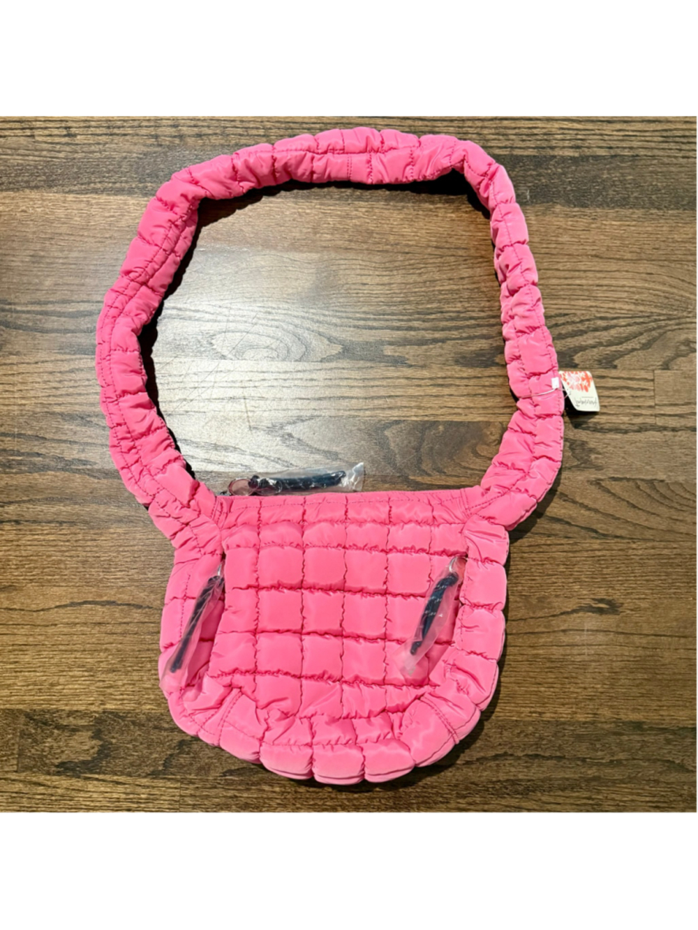 NWT Free People Movement Quilted Bubble Pink Baby Carryall Sling Bag